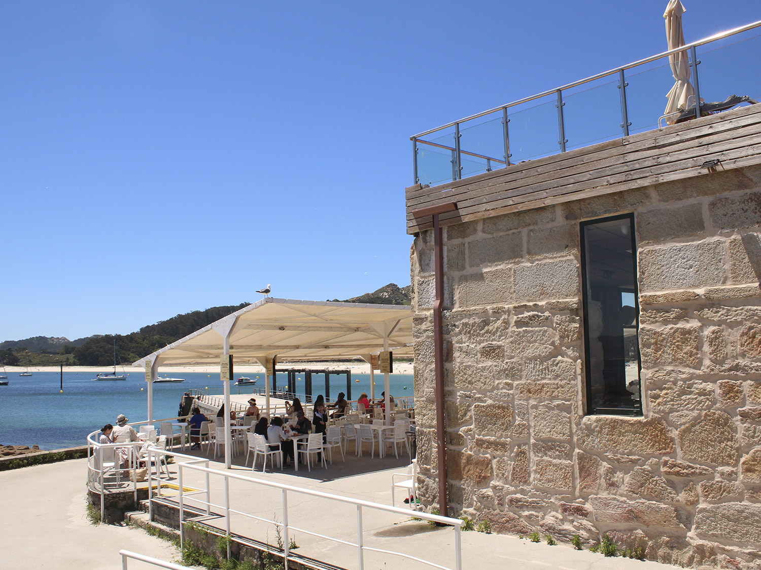 Restaurante en las Islas Cíes