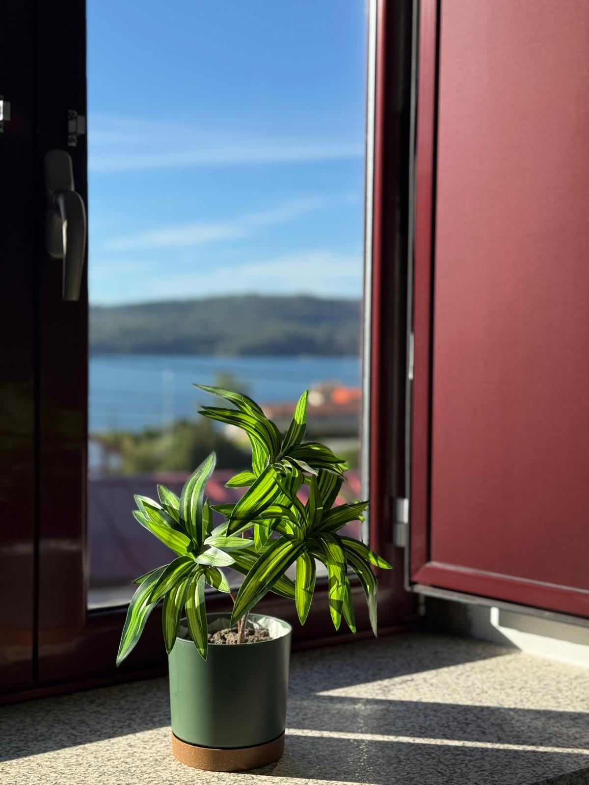 Vistas ría de Arousa desde habitación Casa Bamiak